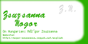 zsuzsanna mogor business card
